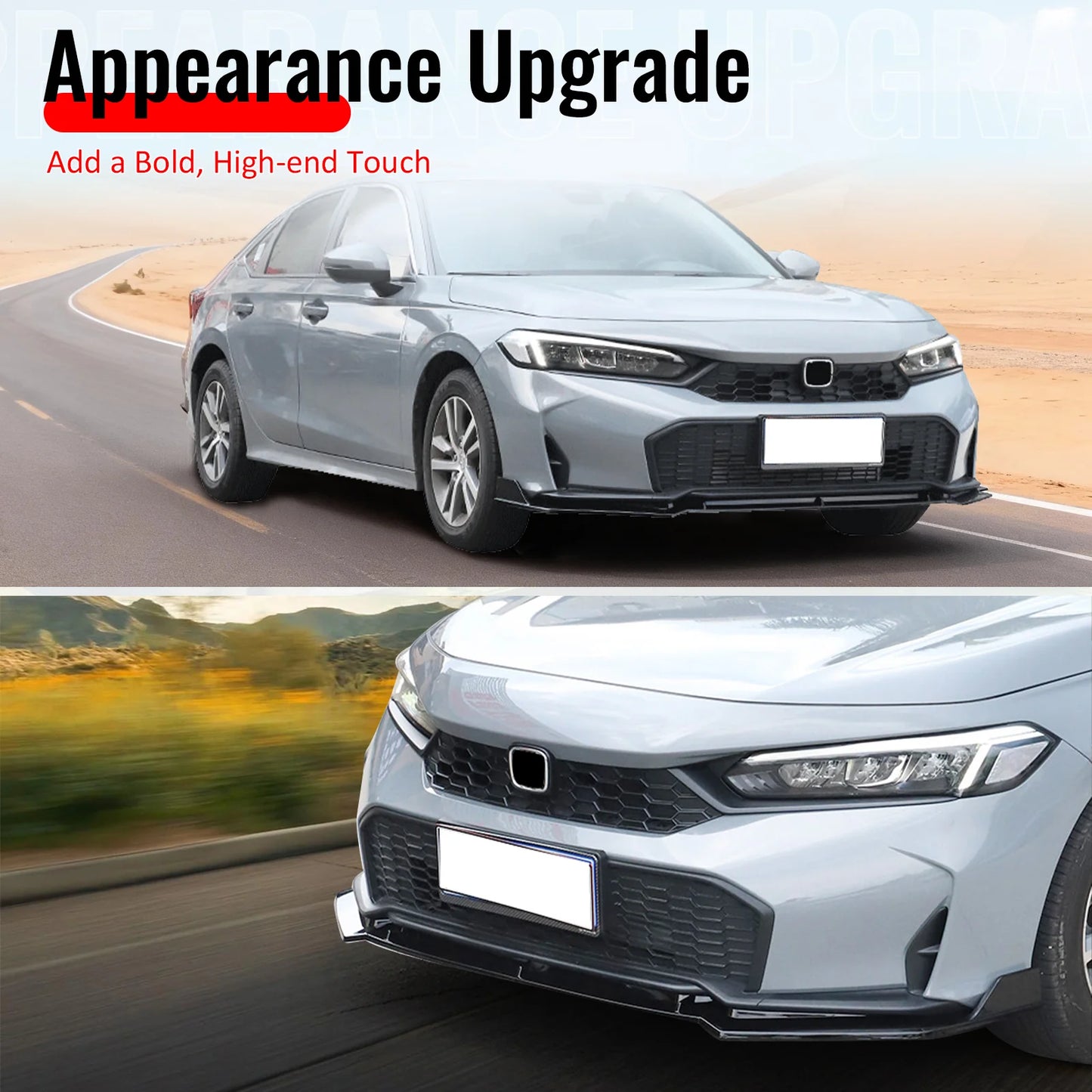 2025-2026 Honda Civic - V2 Front Bumper Lip PP