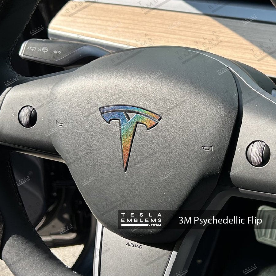 3M Satin Psychedelic Flip Tesla Autopilot Camera Side Marker Decals (2pcs)