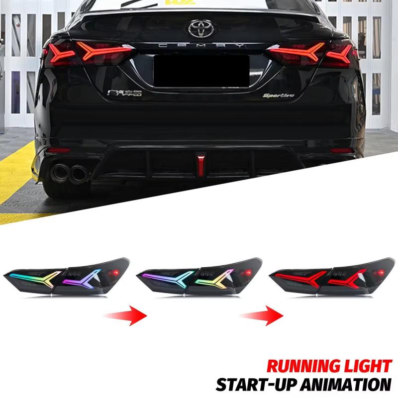 Toyota Camry 2018-2024 Fish Bone LED Tail Lights