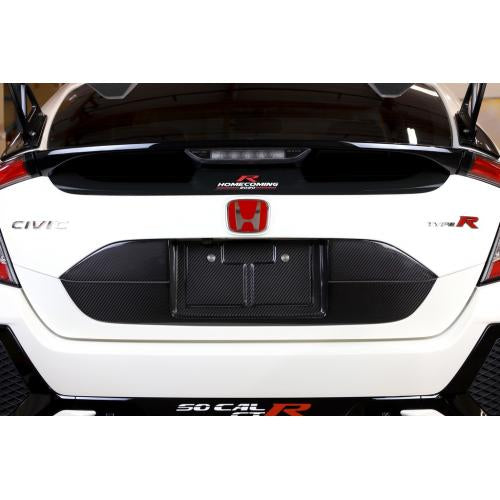 APR CARBON FIBER LICENSE PLATE BACKING: HONDA CIVIC TYPE R 17+