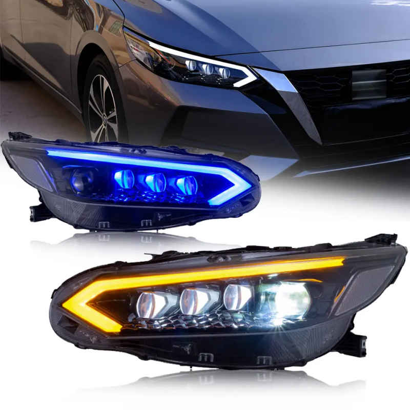 Nissan Sentra 2020-2025 LED Headlights with Rotating Lenses