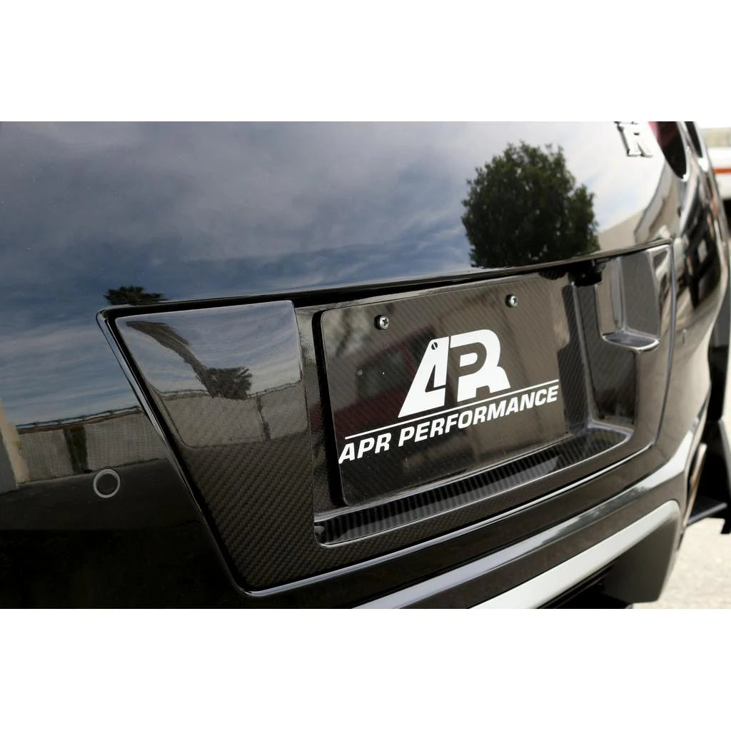 APR CARBON FIBER LICENSE PLATE BACKING: NISSAN GTR 12-16