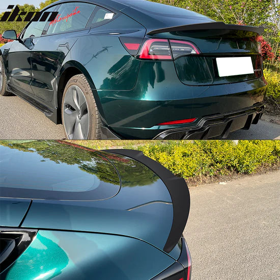 Rear Trunk Spoiler Wing for Tesla Model 3 2017-2023 - GLOSS BLACK