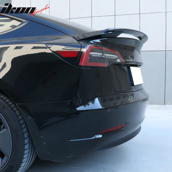 Trunk Spoiler for Tesla Model 3 2017-2025 Sport Style ABS - GLOSS BLACK