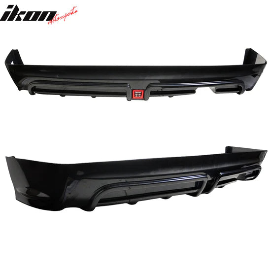 Rear Bmuper Lip for Honda Civic 2006-2011 LED 3RD Brake Light Muffler Tip - UNPAINTED