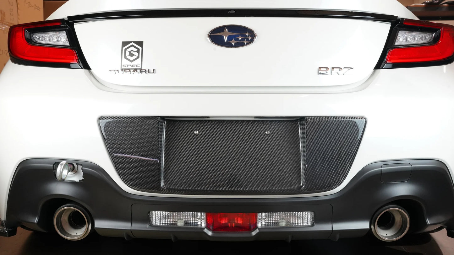 APR CARBON FIBER LICENSE PLATE BACKING: GR86/BRZ 2022+