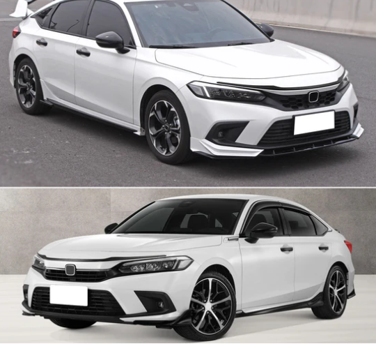 2022-2025 Honda Civic Sedan Hatchback Gloss Black Grille Trim ABS