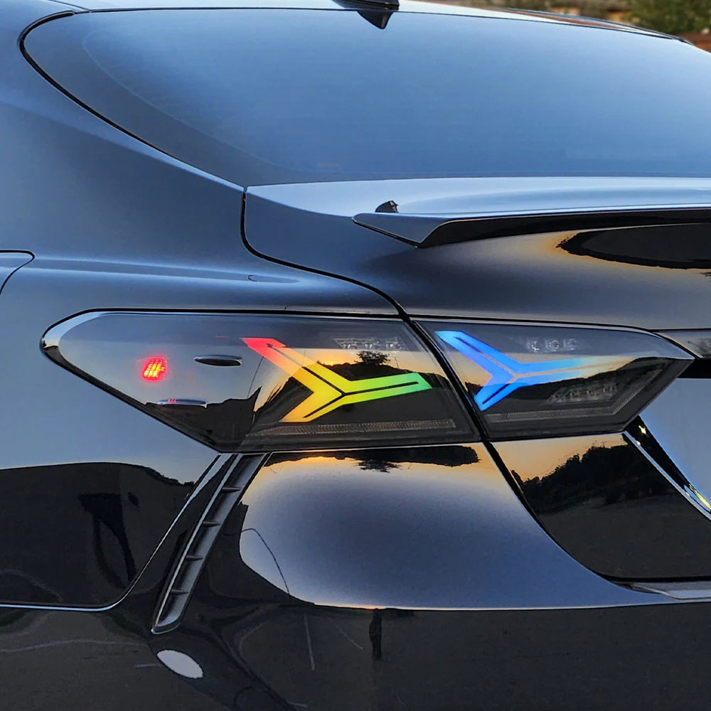 2018-24 Toyota Camry Aero Style LED Tail Lights - RGB