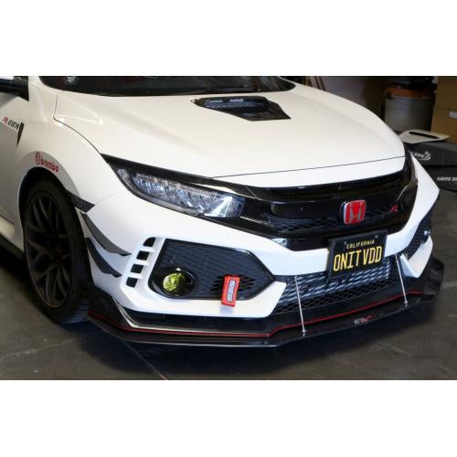 APR FRONT BUMPER CANARD: CIVIC TYPE R FK8 18+
