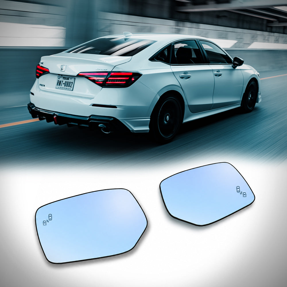 HRS 2022–2026 Honda Civic 11th Gen Wide Mirrors – The Elite Series