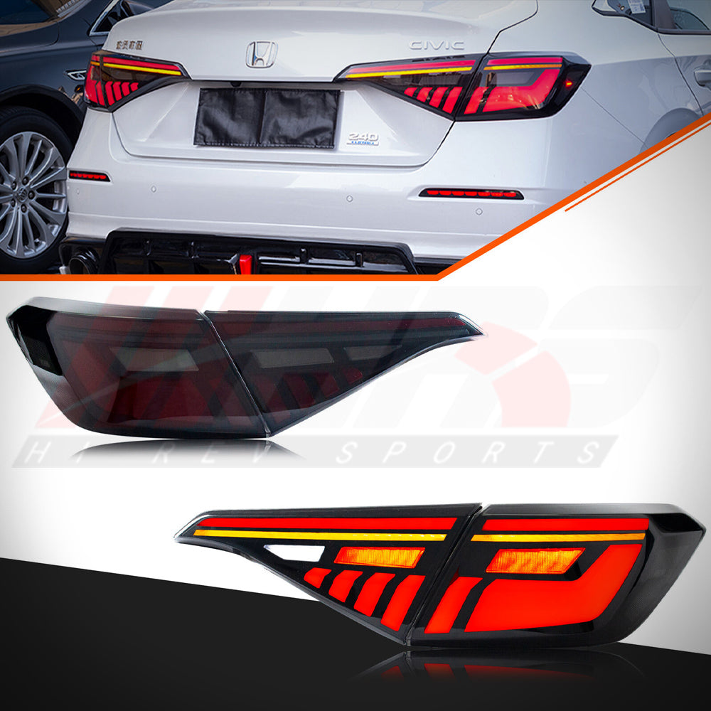 HRS 2022-26 Honda Civic 11th Gen Sedan LED Tail Lights - V2