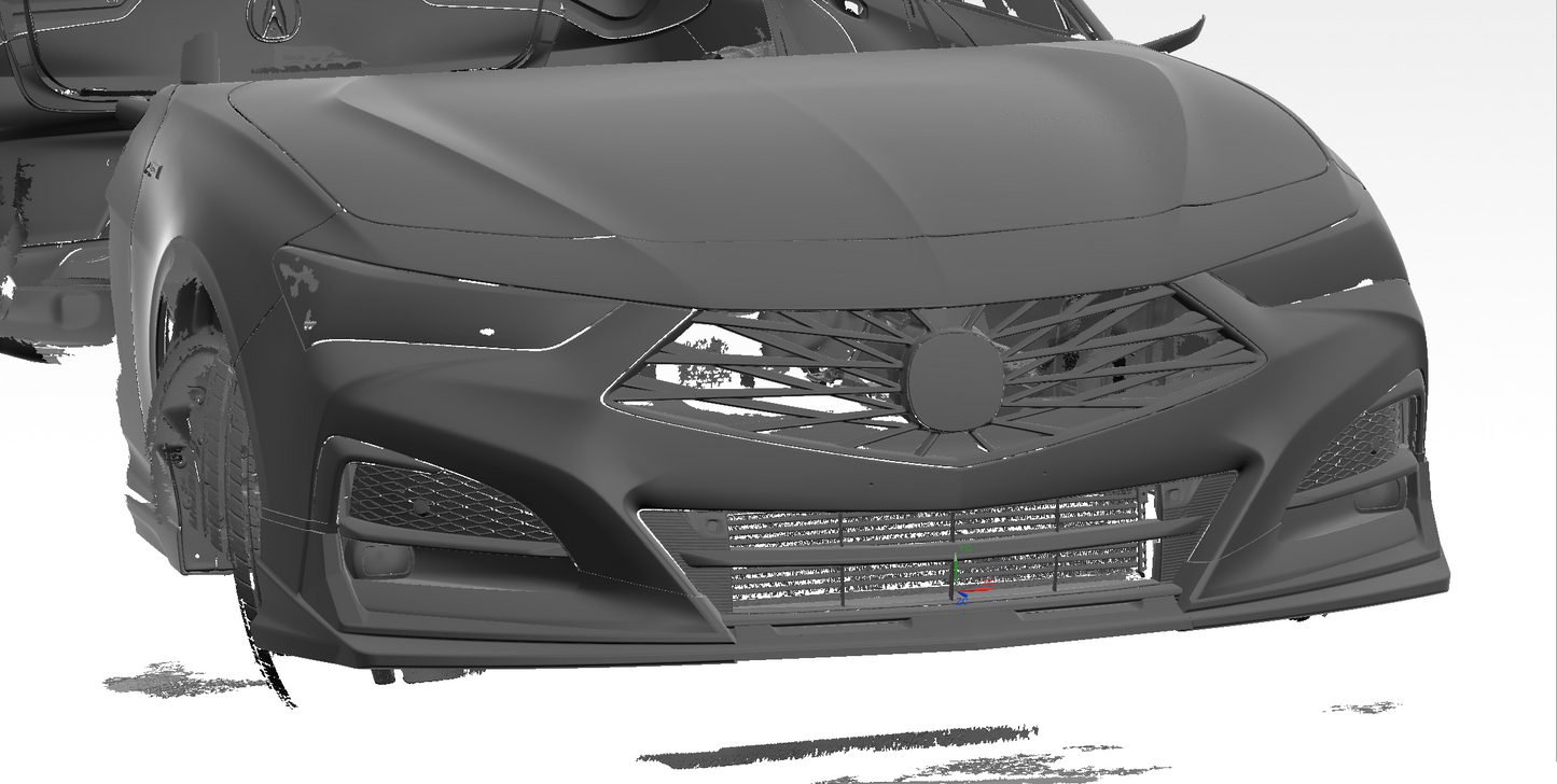 2021-2025 2th Gen Acura TLX 3 PCS Paint Matched Front lip
