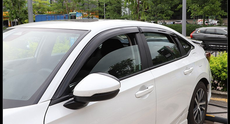 SWA 2022-2024 11th Gen Honda Civic 6 Pcs Gloss Black Window Visors (Sedan )