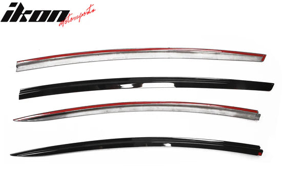 Window Visors for Tesla Model 3 2017-2025 Tape-on ABS 4PCS