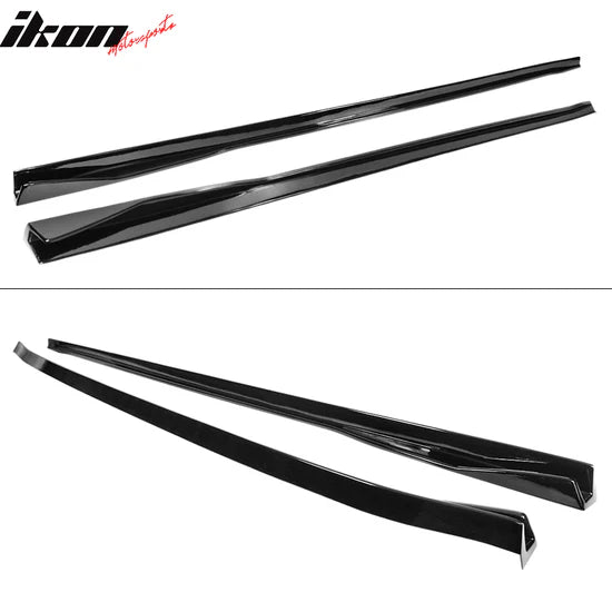 2017-2024 Tesla 3 IKON Style Side Skirts Extension PP - GLOSS BLACK