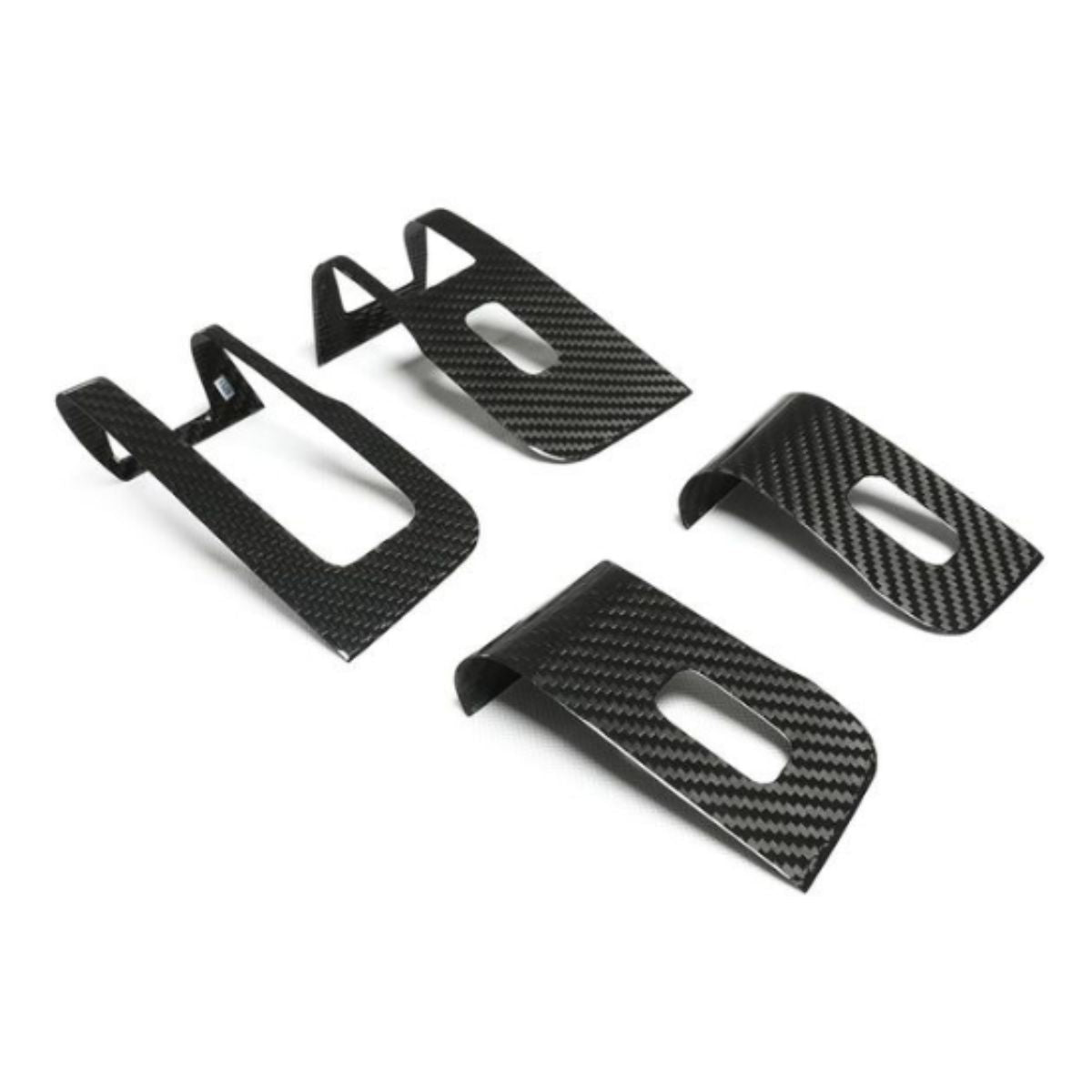 Dry Carbon Fiber Window & Door Switch Covers for Model Y / Model 3(Left Hand Drive)
