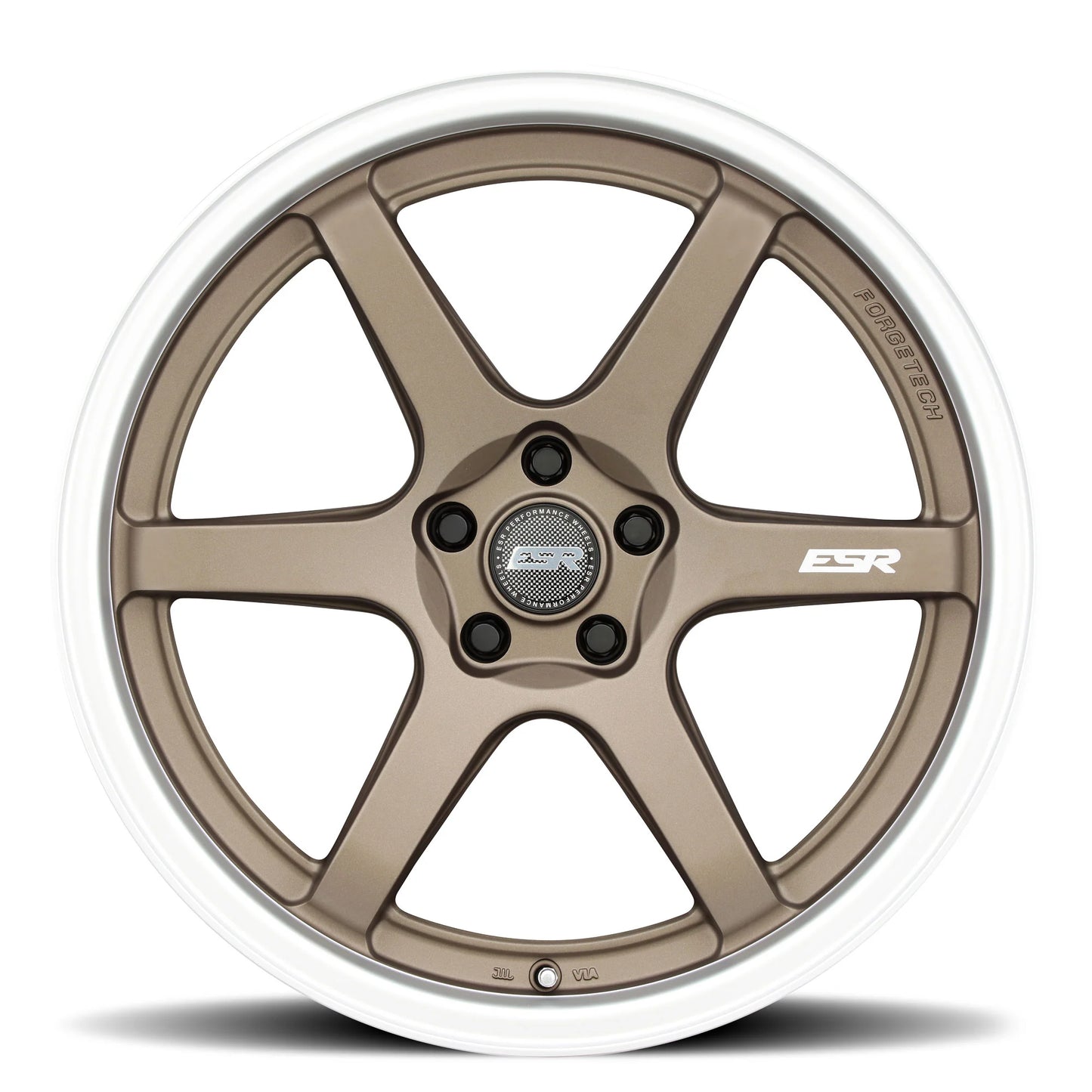 AP6 Matte Bronze Machine Lip - 18x9.5 +22 5x114.3 72.6