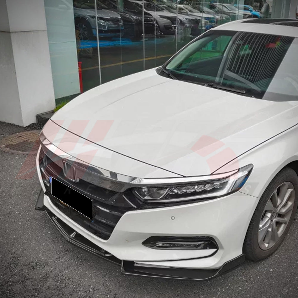 2018-2020 Honda Accord Front Lip — V4 Gloss Black