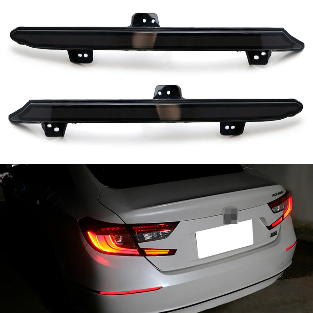 2018-22 Honda Accord Rear Bumper LED Reflectors - SMOKE