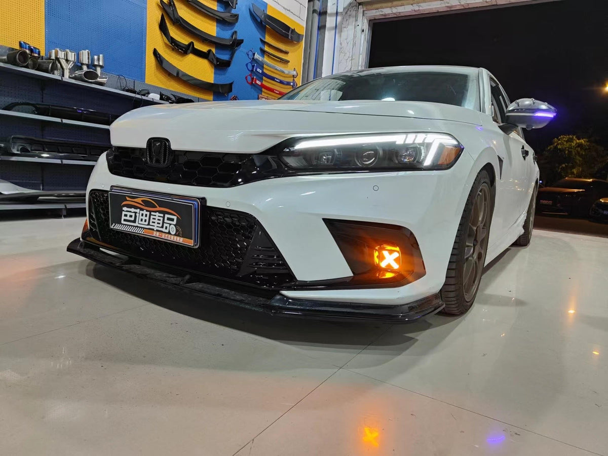 SWA 2022-2024 11th Gen Civic X Style LED Front Bumper Fog Lights (Sedan Hatchback)