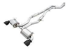 AWE Resonated Touring Edition for A90 Supra - 5" Diamond Black Tips