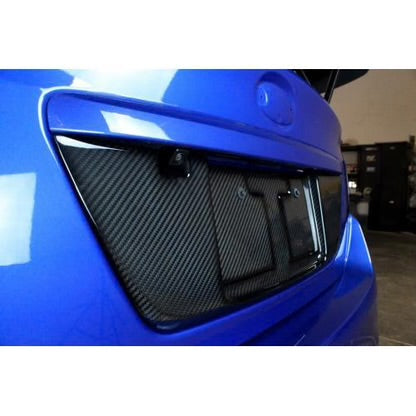APR CARBON FIBER LICENSE PLATE BACKING: IMPREZA WRX & STI SEDAN 2015+