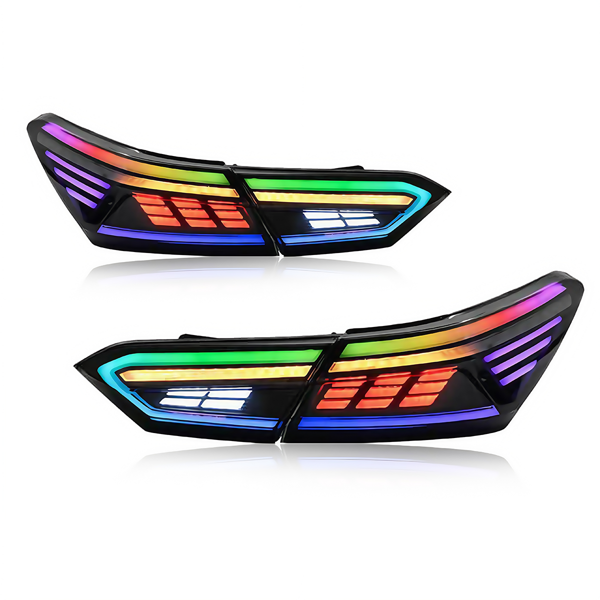 Toyota Camry 2018-2024 Rectilinear LED Tail Lights
