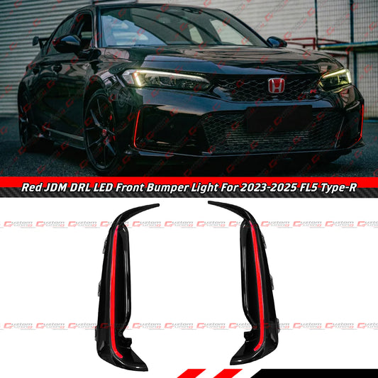 JDM Style Front Bumper LED DRL Light Bar [2023-2025 Honda Civic Type-R FL5]