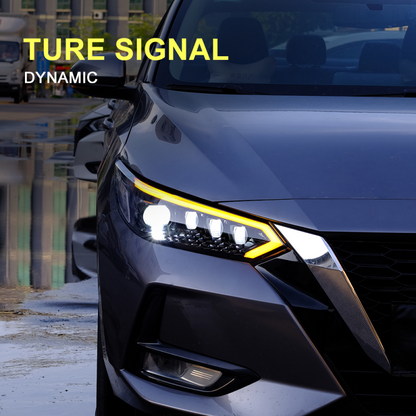 Nissan Sentra 2020-2025 LED Headlights with Rotating Lenses