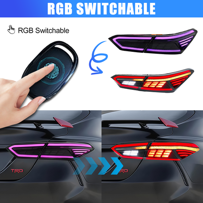 Toyota Camry 2018-2024 Rectilinear LED Tail Lights