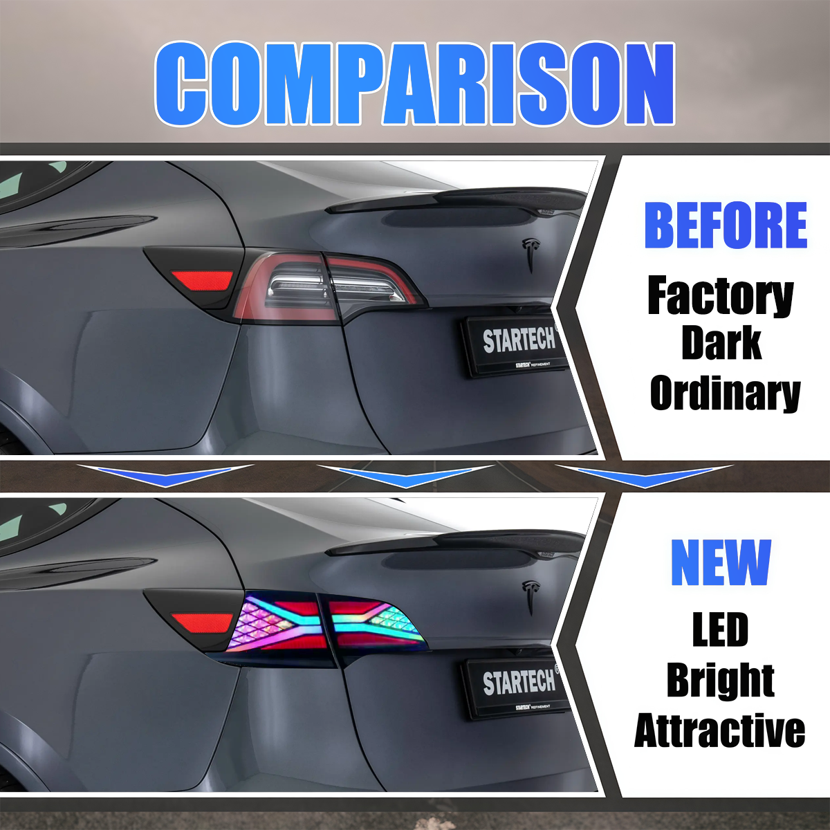 Tesla Model 3/Y 2020-2024 RGB LED Tail Lights