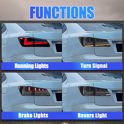 Lexus IS 2006-2012 RGB LED Tail Lights