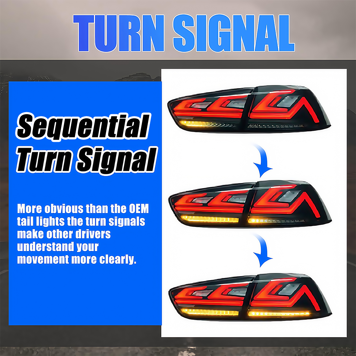 Mitsubishi Lancer/EVO 2008-2020 LED Tail Lights