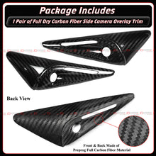 Full Carbon Fiber Side Camera Cover [2025-2026 Tesla Model Y & 2024-2026 Model 3 With HW 4.0]