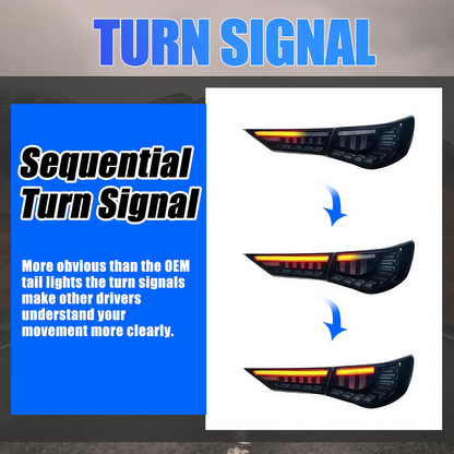 Nissan Sentra 2020-2025 Dragon Scales LED Tail Lights
