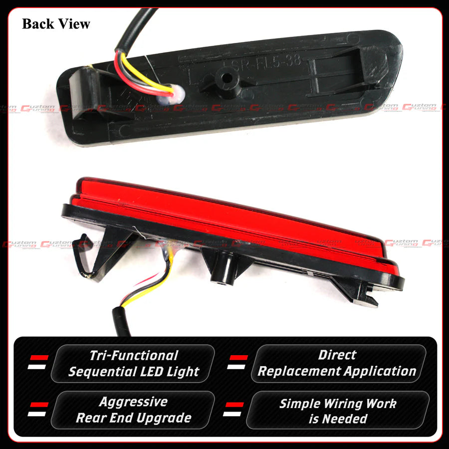Rear Bumper Sequential LED DRL Side Reflector Light [2023-2025 Honda Civic Type-R FL5]