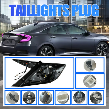 Honda Civic Sedan 2016-2021 Starry Sky LED Tail Lights