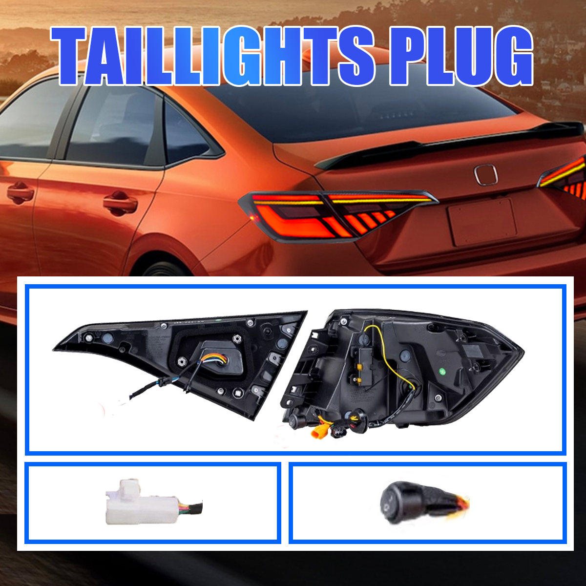 Honda Civic Sedan 2022-2026 LED Tail Lights