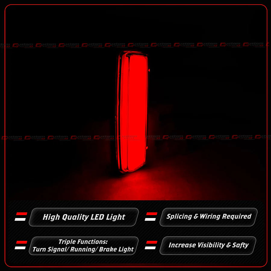 Rear Bumper Sequential LED DRL Side Reflector Light [2023-2025 Honda Civic Type-R FL5]
