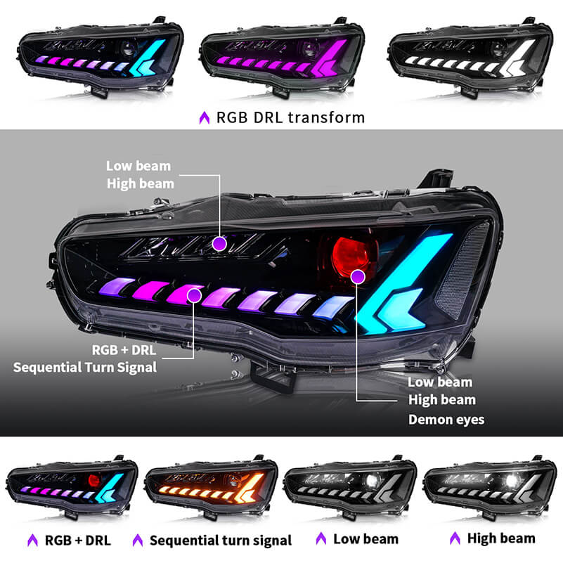 Mitsubishi Lancer 2008-2020 LED Headlights