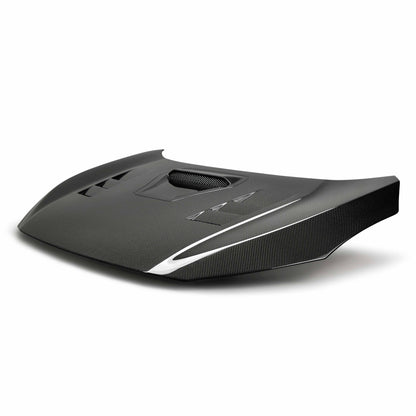 TS-Style Carbon Fiber Hood For 2017-2021 Honda Civic Type R
