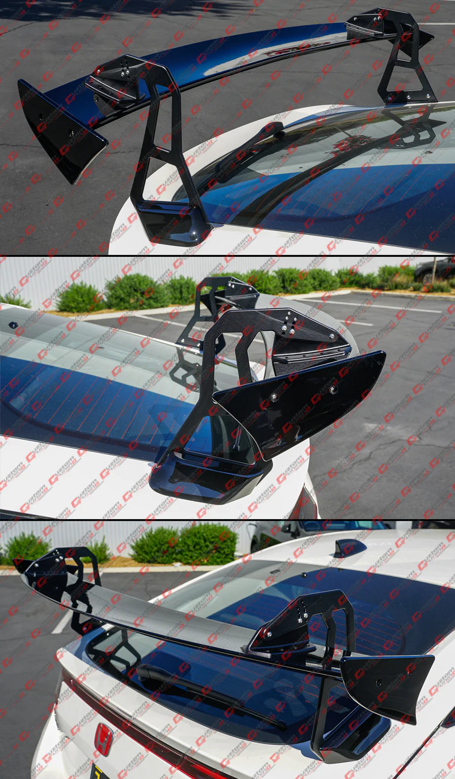 Swan Neck SP Style Gloss Black Trunk Spoiler Wing [2023-2025 Honda Civic Type-R FL5]