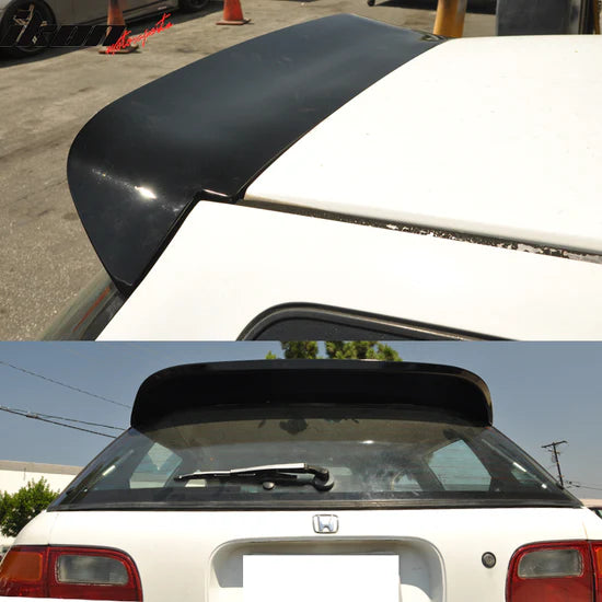 Roof Window Spoiler for Honda Civic Hatchback 1992-1995 Glossy Black ABS