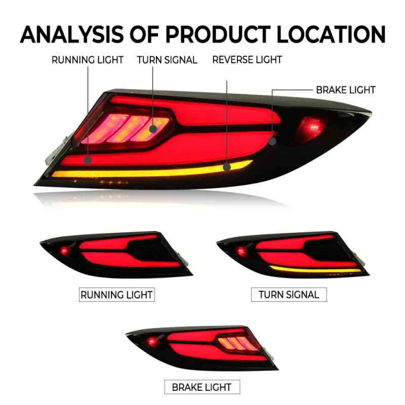 Toyota GR86 2022-2026 Lobster Claw LED Tail Lights