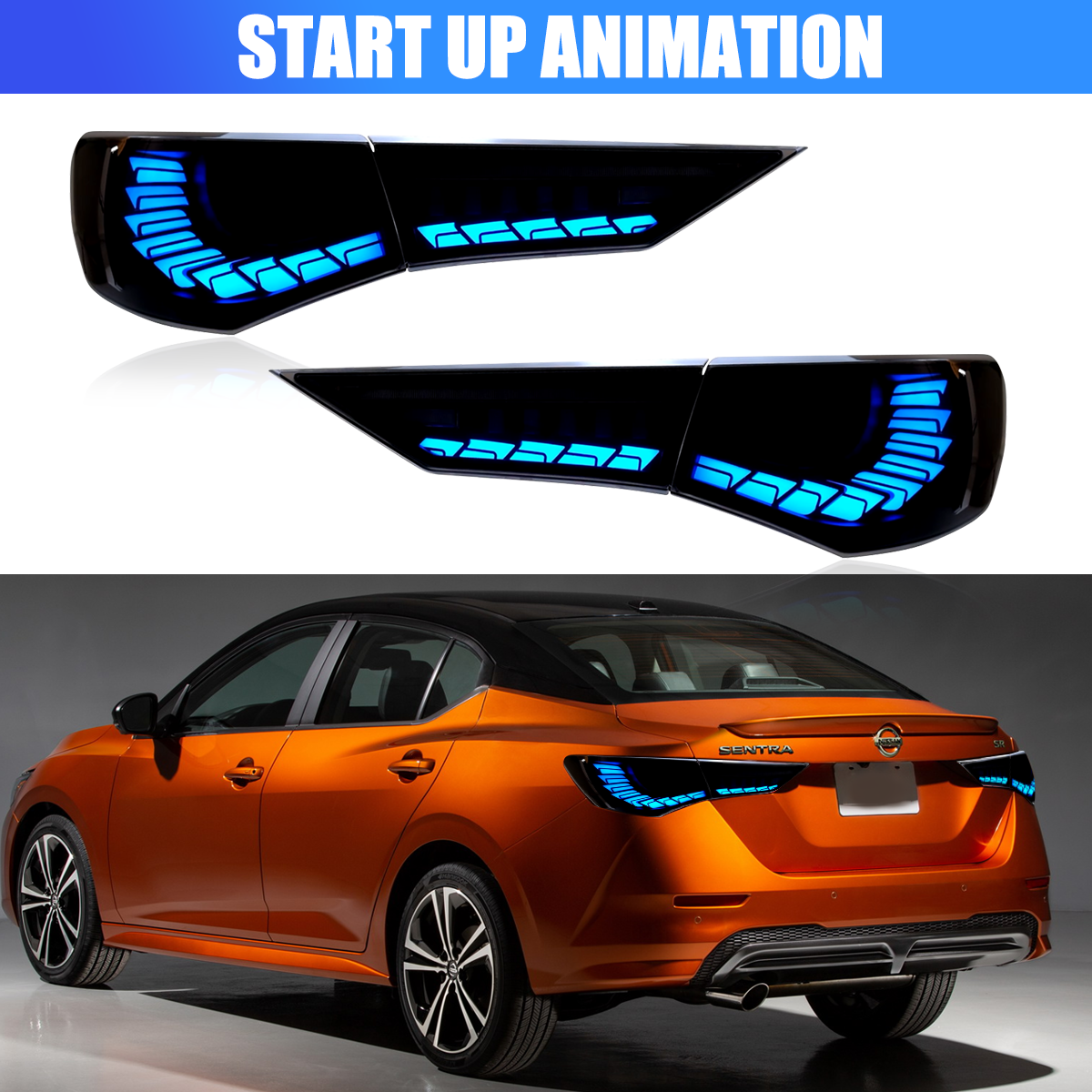 Nissan Sentra 2020-2025 Dragon Scales LED Tail Lights