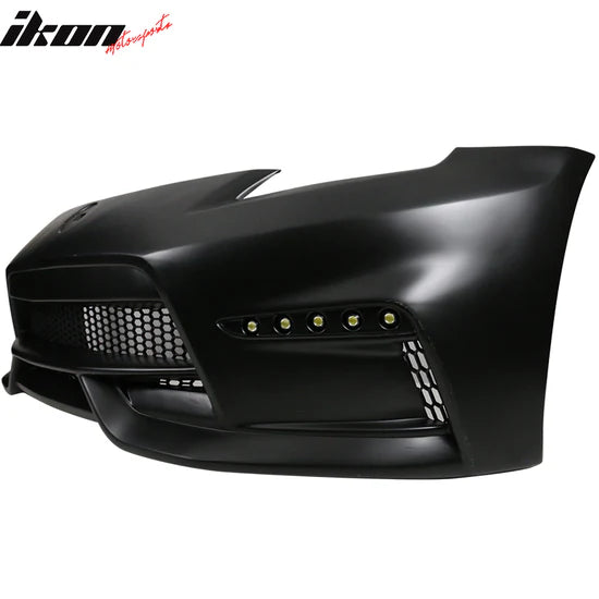 2003-2008 Nissan 350z to 370z Front Bumper Conversion NIS Style Black PP