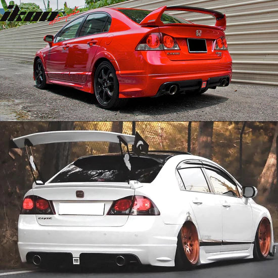 Rear Diffuser for Civic MG RR 06-11 Twin Outlet w/ 3rd Brake Light