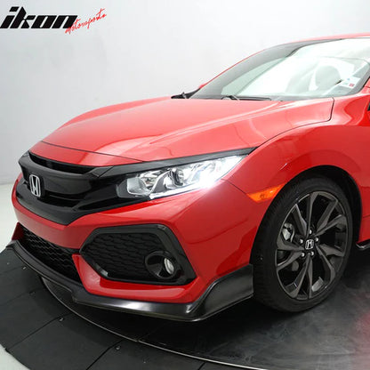 Front Bumper Lip for Honda Civic Si 5DR 2017-2021 Type R Style Unpainted