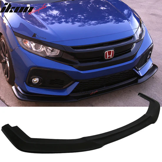 Front Bumper Lip for Honda Civic Hatchback 4Dr Sport 2017-2021 GT Style PU