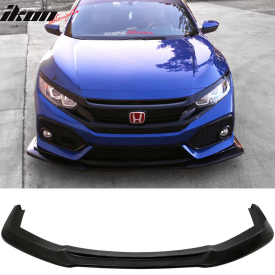 Front Bumper Lip for Honda Civic Hatchback 4Dr Sport 2017-2021 GT Style PU